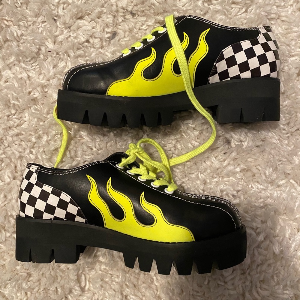 Dollskill Checkerboard Bowling Shoes